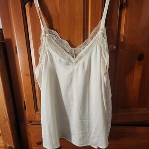Torrid Ivory Lace Trim Camisole